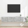 Meuble TV mural Montage mural 2 pcs Béton 78,5 x 31 x 29,5 cm 620152620152