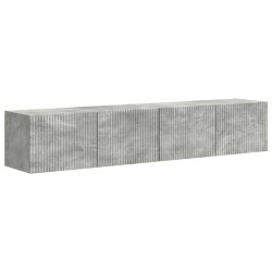 Meuble TV mural Montage mural 2 pcs Béton 78,5 x 31 x 29,5 cm 620152620152
