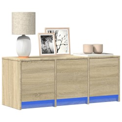 Meuble TV avec LED chêne sonoma 97x34x40 cm bois d'ingénierie 620156620156