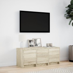 Meuble TV avec LED chêne sonoma 97x34x40 cm bois d'ingénierie 620156620156