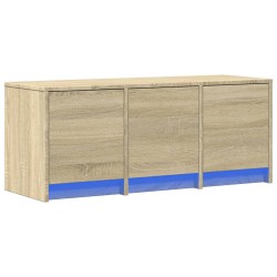 Meuble TV avec LED chêne sonoma 97x34x40 cm bois d'ingénierie 620156620156