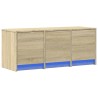 Meuble TV avec LED chêne sonoma 97x34x40 cm bois d'ingénierie 620156620156