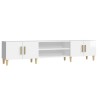 Meuble TV blanc brillant 180x31,5x40 cm bois d'ingénierie 620158620158