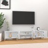 Meuble TV blanc brillant 180x31,5x40 cm bois d'ingénierie 620158620158
