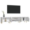 Meuble TV blanc brillant 180x31,5x40 cm bois d'ingénierie 620158620158