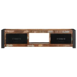 Meuble TV 100x30x25 cm Bois de récupération solide 620161620161