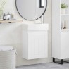 Meuble de salle de bain avec robinet Blanc 45,5 x 25,5 x 84 cm 620163620163
