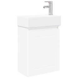 Meuble de salle de bain avec robinet Blanc 45,5 x 25,5 x 84 cm 620163620163