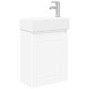 Meuble de salle de bain avec robinet Blanc 45,5 x 25,5 x 84 cm 620163620163