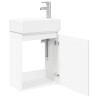 Meuble de salle de bain avec robinet Blanc 45,5 x 25,5 x 84 cm 620163620163