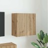 Meuble TV mural Montage mural Chêne artisanal 59,5 x 31 x 60 cm 620167620167