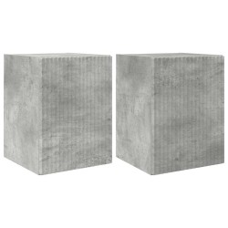 Meuble TV mural 2 pcs Béton 30 x 31 x 40 cm Bois d'ingénierie 620168620168
