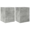 Meuble TV mural 2 pcs Béton 30 x 31 x 40 cm Bois d'ingénierie 620168620168