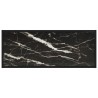 Meuble TV noir avec verre marbre noir 100x40x40 cm 620171620171