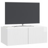 Meuble TV mural Montage mural Blanc brillant 78,5 x 41 x 30 cm 620174620174