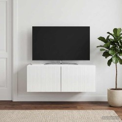 Meuble TV mural Montage mural Blanc brillant 78,5 x 41 x 30 cm 620174620174