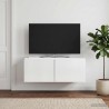 Meuble TV mural Montage mural Blanc brillant 78,5 x 41 x 30 cm 620174620174
