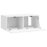 Meuble TV mural Montage mural Blanc brillant 78,5 x 41 x 30 cm 620174620174
