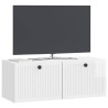 Meuble TV mural Montage mural Blanc brillant 78,5 x 31 x 30 cm 620175620175