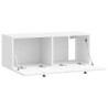 Meuble TV mural Montage mural Blanc brillant 78,5 x 31 x 30 cm 620175620175