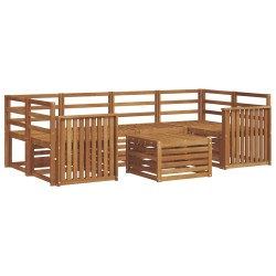 Ensemble de canapés d'extérieur 7 pcs Naturel 620176620176