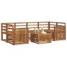 Ensemble de canapés d'extérieur 7 pcs Naturel 620176620176