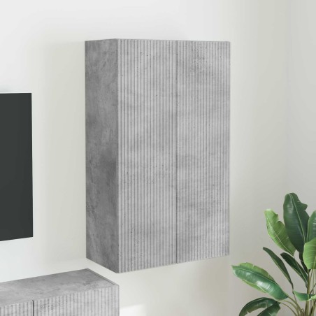 Meuble TV mural Gris béton 59,5 x 31 x 100 cm Bois d'ingénierie 620177620177