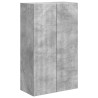 Meuble TV mural Gris béton 59,5 x 31 x 100 cm Bois d'ingénierie 620177620177