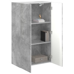 Meuble TV mural Gris béton 59,5 x 31 x 100 cm Bois d'ingénierie 620177620177