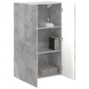 Meuble TV mural Gris béton 59,5 x 31 x 100 cm Bois d'ingénierie 620177620177