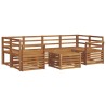 Ensemble de canapés d'extérieur 7 pcs Naturel 620178620178