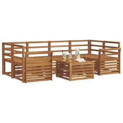 Ensemble de canapés d'extérieur 7 pcs Naturel 620178620178