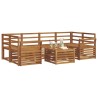 Ensemble de canapés d'extérieur 7 pcs Naturel 620178620178