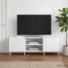 Meuble TV Blanc brillant 150 x 31 x 50 cm Bois d'ingénierie 620183620183