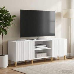 Meuble TV Blanc brillant 150 x 31 x 50 cm Bois d'ingénierie 620183620183