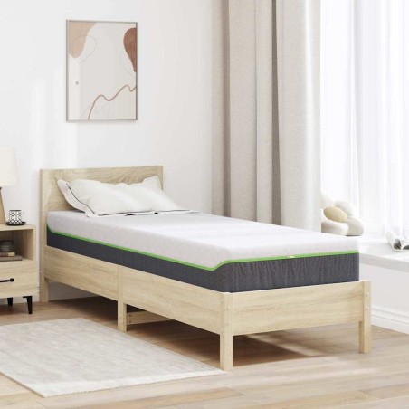 Matelas Blanc et Gris 80 x 200 cm Tissu jacquard 620186620186