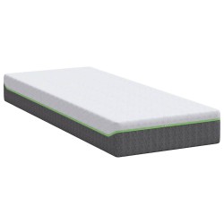 Matelas Blanc et Gris 80 x 200 cm Tissu jacquard 620186620186