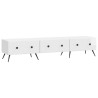 Meuble TV Blanc brillant 147 x 34,5 x 30 cm Bois d'ingénierie 620191620191