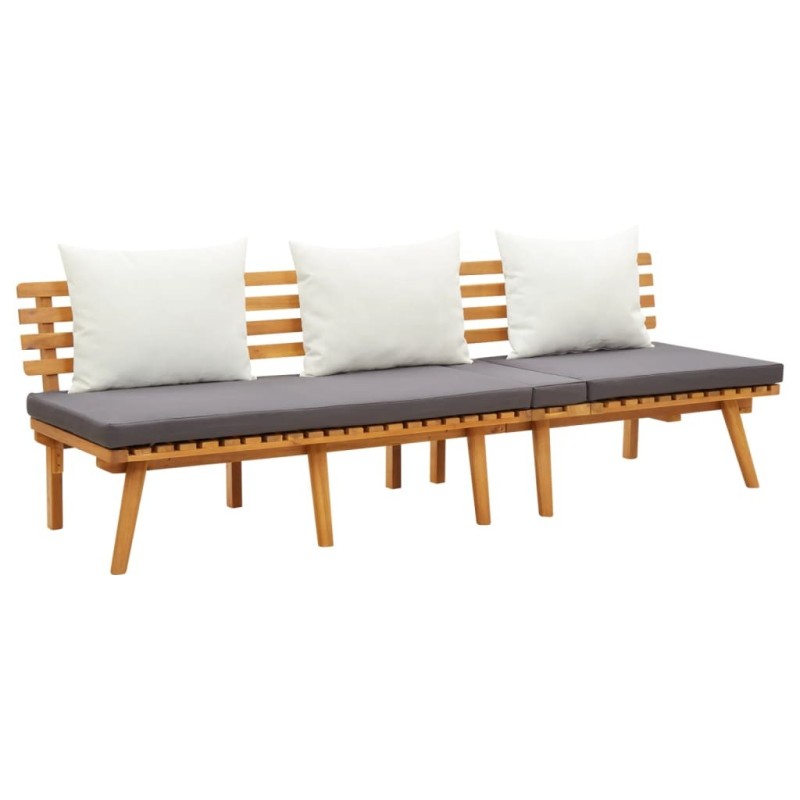 Lit de repos de jardin 200x65 cm Bois d'acacia solide 620199620199
