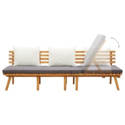 Lit de repos de jardin 200x65 cm Bois d'acacia solide 620199620199