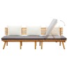 Lit de repos de jardin 200x65 cm Bois d'acacia solide 620199620199