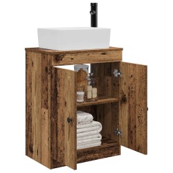Meuble de salle de bain avec évier Bois ancien 54 x 35 x 83 cm 620201620201