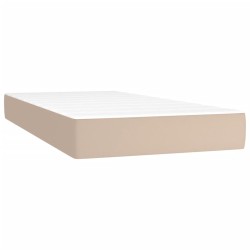 Matelas de lit à ressorts ensachés fermeté moyenne cappuccino 120x190x20 cm 620202620202