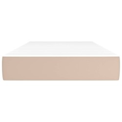 Matelas de lit à ressorts ensachés fermeté moyenne cappuccino 120x190x20 cm 620202620202
