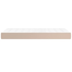 Matelas de lit à ressorts ensachés fermeté moyenne cappuccino 120x190x20 cm 620202620202