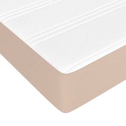 Matelas de lit à ressorts ensachés fermeté moyenne cappuccino 120x190x20 cm 620202620202