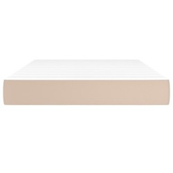 Matelas de lit à ressorts ensachés fermeté moyenne Cappuccino 120x200x20 cm 620203620203