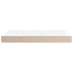 Matelas de lit à ressorts ensachés fermeté moyenne Cappuccino 120x200x20 cm 620203620203