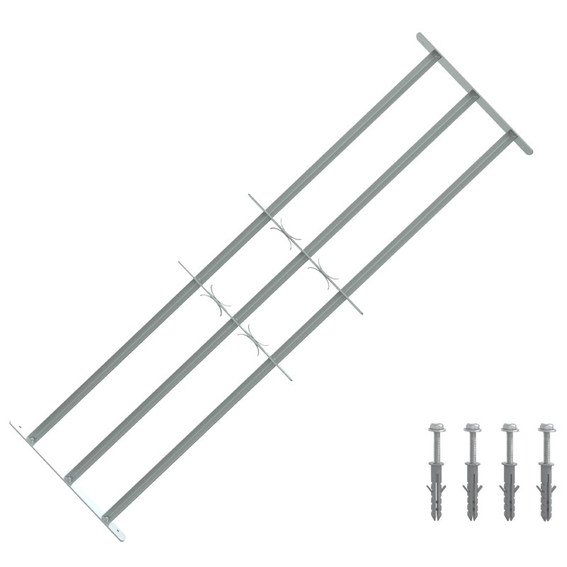 Grille de sécurité pour fenêtres avec 3 barres transversales 620204620204