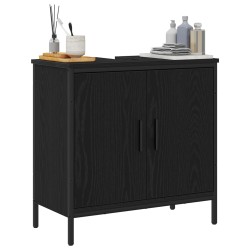 Meuble de Lavabo de Salle de Bain Chêne noir 60 x 30 x 60 cm 620205620205